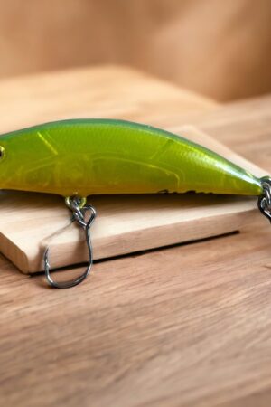 Phoxy Minnow Handcrafted Electro Lime Trout Lure for Anglers