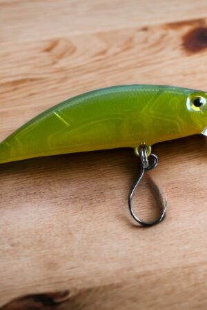 Phoxy Minnow Handcrafted Electro Lime Trout Lure for Anglers