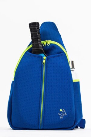 Pickleball Paddle Bag Royal Blue Sling for Paddles, Balls, and Accessories