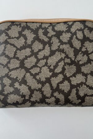 Yves Saint Laurent Vintage PVC Canvas Giraffe Pattern Clutch A Timeless Statement Piece