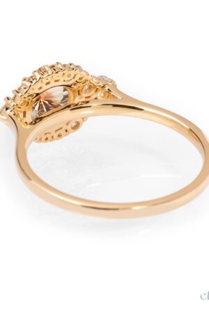 Sunstone Halo Ring A Radiant Symbol of Love and Commitment