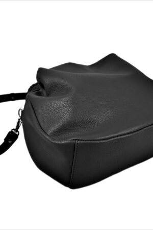 Captivating Black Leather Handbag A Timeless Gift for Her from Ukraine