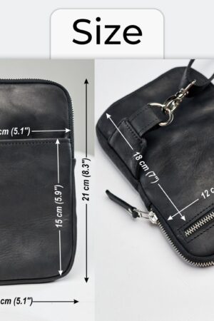 Personalized Leather Crossbody Bag The Perfect Accessory for the Modern Man