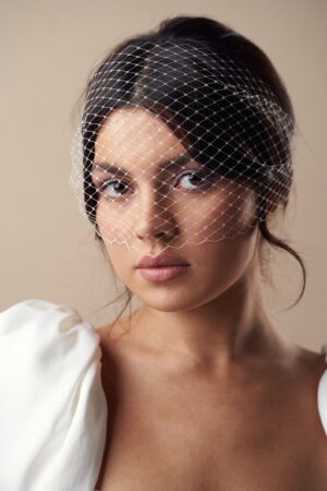 Enchanting Birdcage Veil Elevate Your Bridal Style with Timeless Elegance