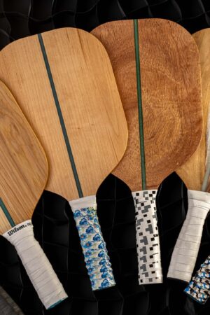 African Mahogany Pickleball Paddle Handcrafted Excellence for Players, Collectors, and Decor Enthusiasts