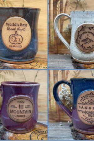 Design Your Own Personalized Red Stoneware Mug Create a Unique Masterpiece