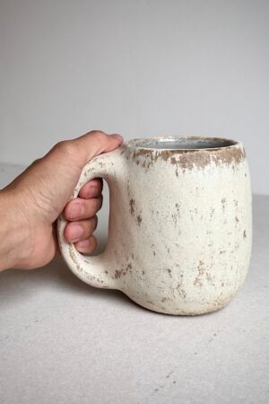 Handmade Ceramic Cream Mug Your Perfect 16oz Coffee Companion