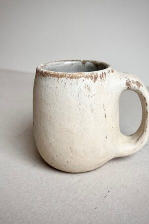 Handmade Ceramic Cream Mug Your Perfect 16oz Coffee Companion