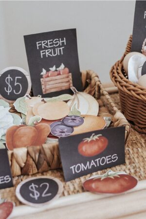 Farmers Market Dramatic Play Set Cultivate Imaginative Play and Market Adventures