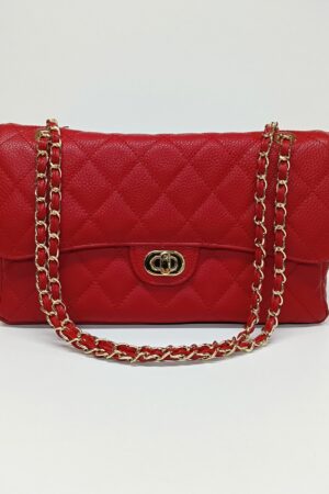 ETERNAL DIAMONDS The Epitome of Elegance - Genuine Leather, Quilted Shoulder Bag, Convertible Crossbody