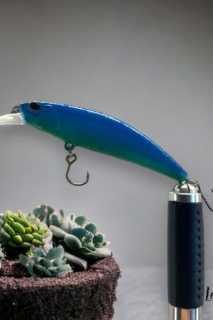 Captivating Emerald Blue Minnow Handcrafted Allure for Trout Triumphs