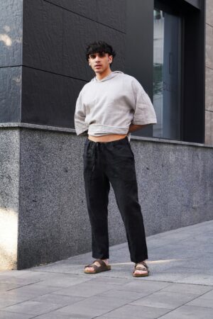 Ultra-Comfy Black Linen Pants Elevate Your Loungewear and Summer Style