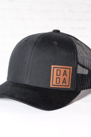 Personalized Dad Hats Embroidered PU Leather Patch Caps for the Best Dads