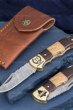 Personalized Damascus Steel Pocket Knife A Timeless Gift for Special Occasions