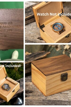 Engraved Wooden Watch A Timeless Anniversary Gift for Him (GT087)