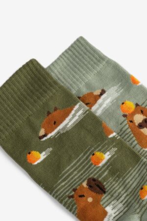 Captivating Capybara Socks A Splash of Color for Your Feet