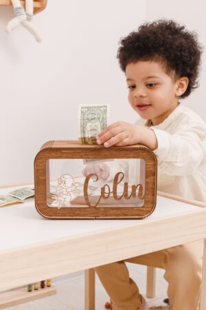 Personalized Piggy Bank A Unique Gift for Kids, Crafted with Love