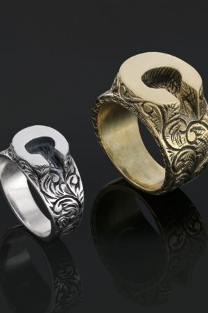 Exquisite Monogram C Ring Elevate Your Style with Personalized Sterling Silver Jewelry