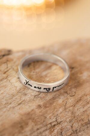 Engrave Your Cherished Memories Personalized Handwriting Ring for Eternal Bonds