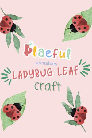 Ladybug Craft Printable Paper Ladybug for Kids' Art and Preschool Activities