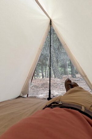 Bushcraft Canvas Wedge Tent Premium 100% Cotton Camping Sanctuary