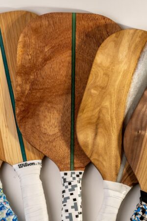 Handcrafted Figured Walnut Pickleball Paddle Durable, Collectible, and Perfect for Gifts