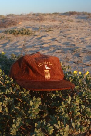 Locals Only Premium 5-Panel Brown Corduroy Hat for the True City Dwellers