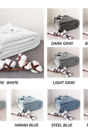 Cozy Comfort Pure Cotton 4-Layer Gauze Throw for All Seasons