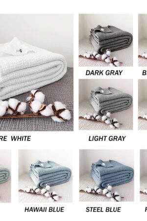 Damson Color Pure Cotton 4-Layer Gauze Throw Luxurious Comfort for All Sizes