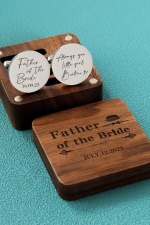 Personalized Cufflinks Engrave Your Story, Up to 25 Words per Cufflink