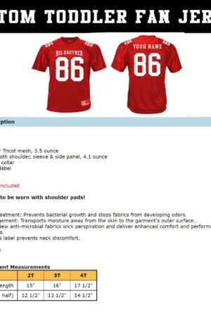 Personalized Sports Jersey Customize Your Team Spirit with Name, Number, and Design