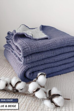 Organic Cotton Gauze Blanket Oversized, Custom-Sized, and Ultra-Soft for Ultimate Comfort