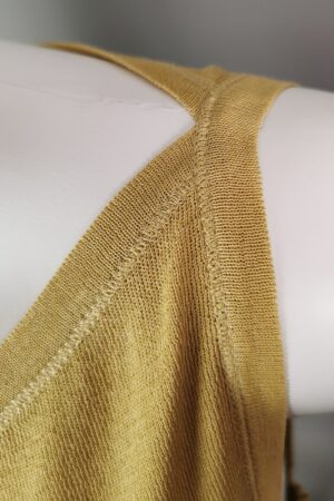 Vintage Gucci Mustard Silk Blend Tank Top A Timeless Treasure