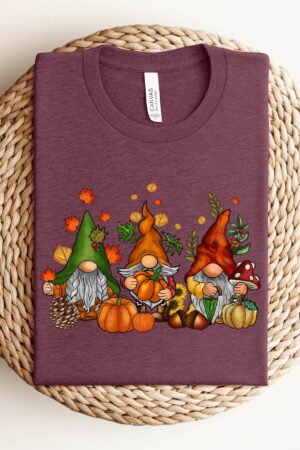 Cozy Up with Our Enchanting Gnomes Fall Sweatshirt A Festive Treat for Thanksgiving and Beyond