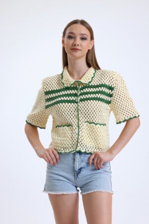 Exquisitely Handcrafted Crochet Shirt A Timeless Summer Staple