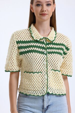 Exquisitely Handcrafted Crochet Shirt A Timeless Summer Staple