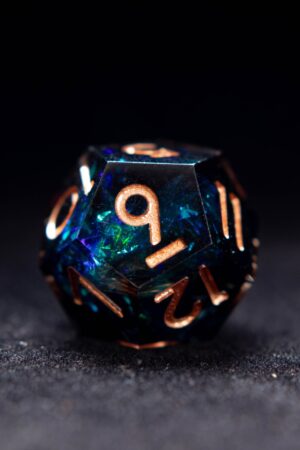 Handmade DND Resin Sharp Edge Dice Set Unleash the Lightning's Fury