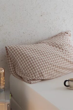 Cozy Comfort Multicolored Gingham Pillowcases for a Serene Sleep Haven