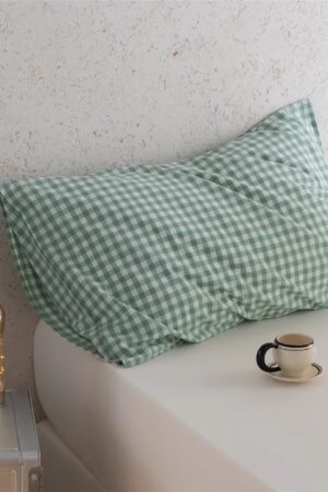 Cozy Comfort Multicolored Gingham Pillowcases for a Serene Sleep Haven