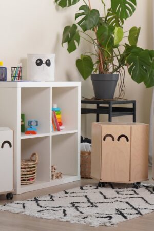 Eco-Friendly Rolling Toy Chest Declutter with Style and Sustainability