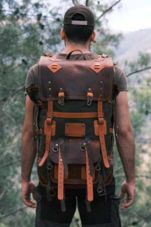 Bushcraft Backpack Waxed Canvas, Personalized for Adventure