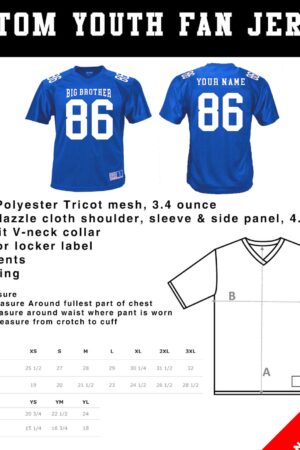 Personalized Sports Jersey Customize Your Team Spirit with Name, Number, and Design