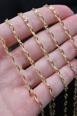 10K Gold Valentino Chain Link Necklace A Timeless Statement of Elegance