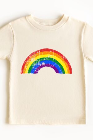 Rainbow Baby Bodysuit Vibrant Retro Graphic Tee for Little Ones