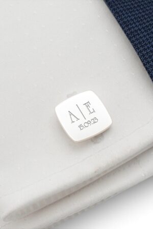 Personalized Cufflinks for the Groom A Timeless Keepsake from the Bride