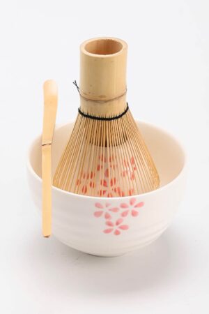 Exquisite Handcrafted Sakura Matcha Bowl Set Serenity in Every Sip