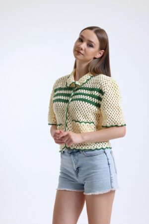 Exquisitely Handcrafted Crochet Shirt A Timeless Summer Staple