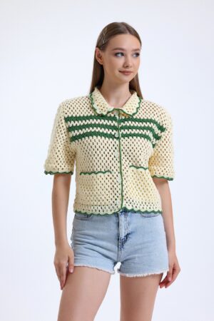 Exquisitely Handcrafted Crochet Shirt A Timeless Summer Staple