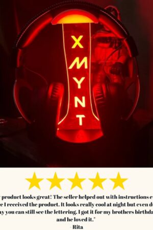 Personalized Gamer's Haven Illuminate Your Gaming Zone with a Custom Headphone Stand and 3D Night Light