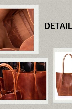 Spacious and Stylish The Ultimate Green Leather Tote for Women